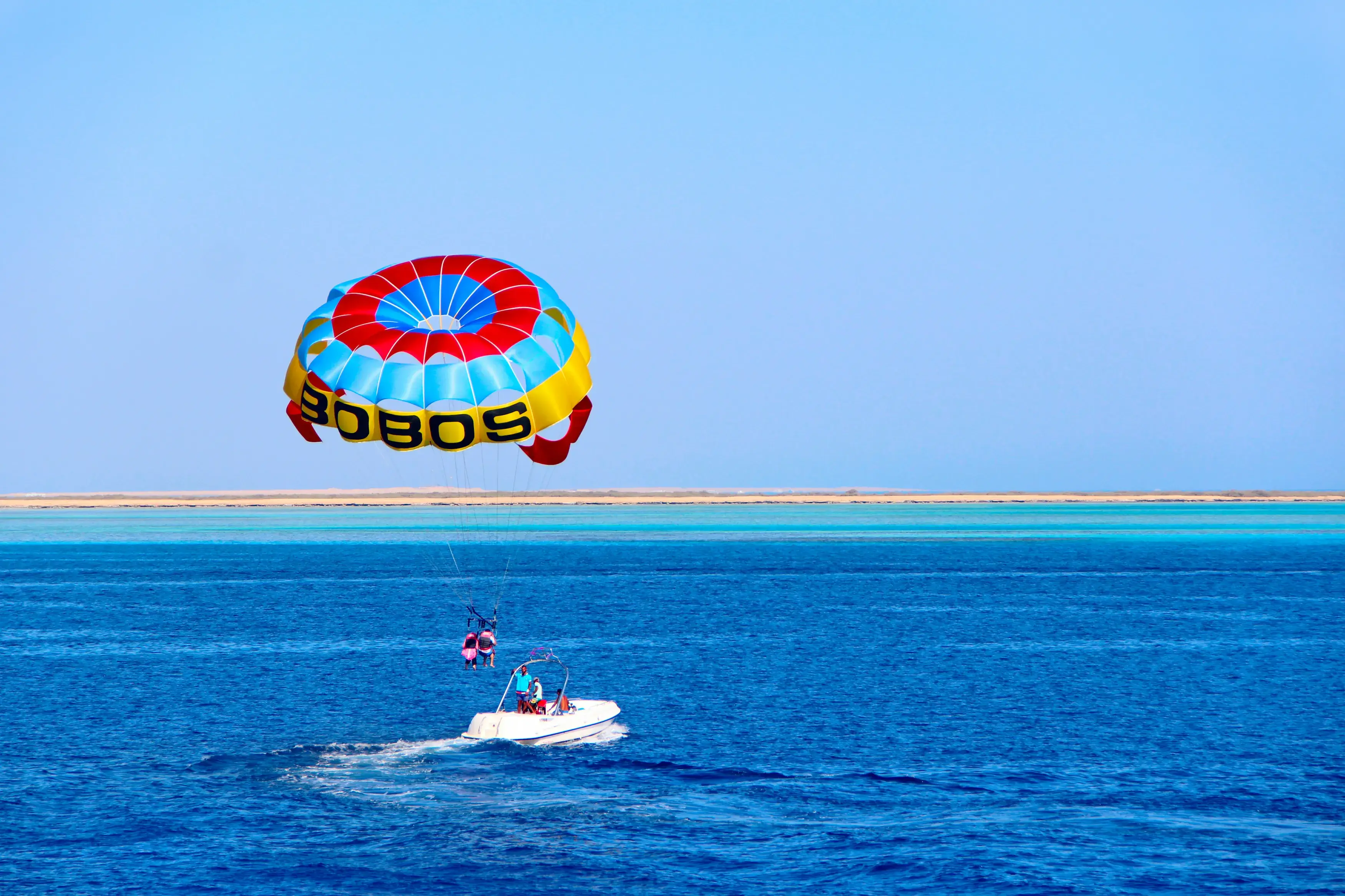 Parasailing Adventure in Hurghada with Panoramic Red Sea Views and Exciting Water Sports Experience